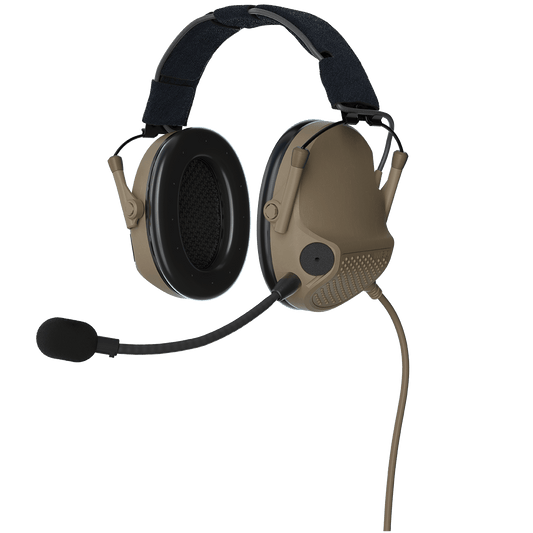 INVISIO T7 Headset, Headband, Left, Tan
